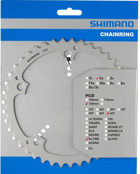 Actual product image Shimano Alfine FC-S501 chainring 1-speed (42)