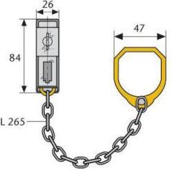 Image du produit Abus Chaîne de porte