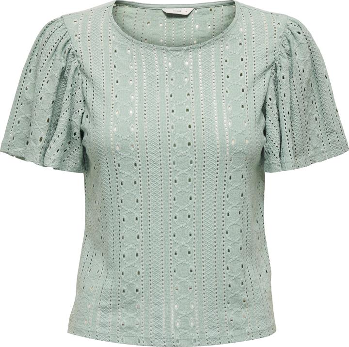 Actual product image Only Normal geschnitten Rundhals Voluminöser Armschnitt Top Top (M)