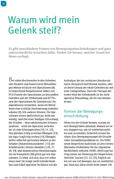 Produktbild Steife Gelenke schmerzfrei wieder beweglich machen (Deutsch, Jochen Schomacher, 2023)
