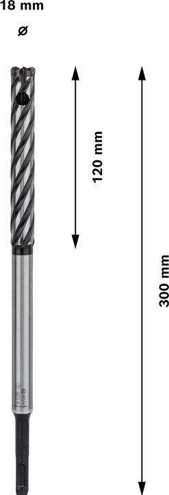 Produktbild Bosch Professional Zubehör PRO SDS plus Rebar Cutter Bohrer, 18 x 120 x 300 mm (18 mm)