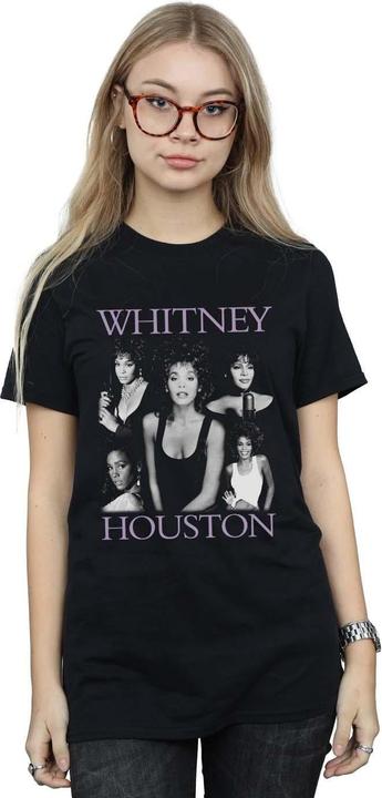 Actual product image Whitney Houston Womens/Ladies Multiple Pose Cotton Boyfriend T-Shirt (S)