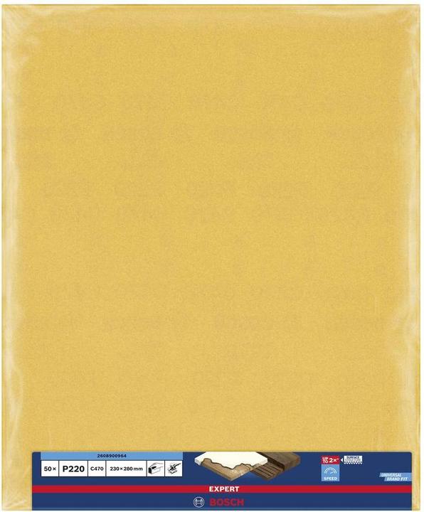 Immagine prodotto Bosch Professional Zubehör Expert C470 Carta vetrata per levigatura manuale, 230 x280 mm, G 40 (40)