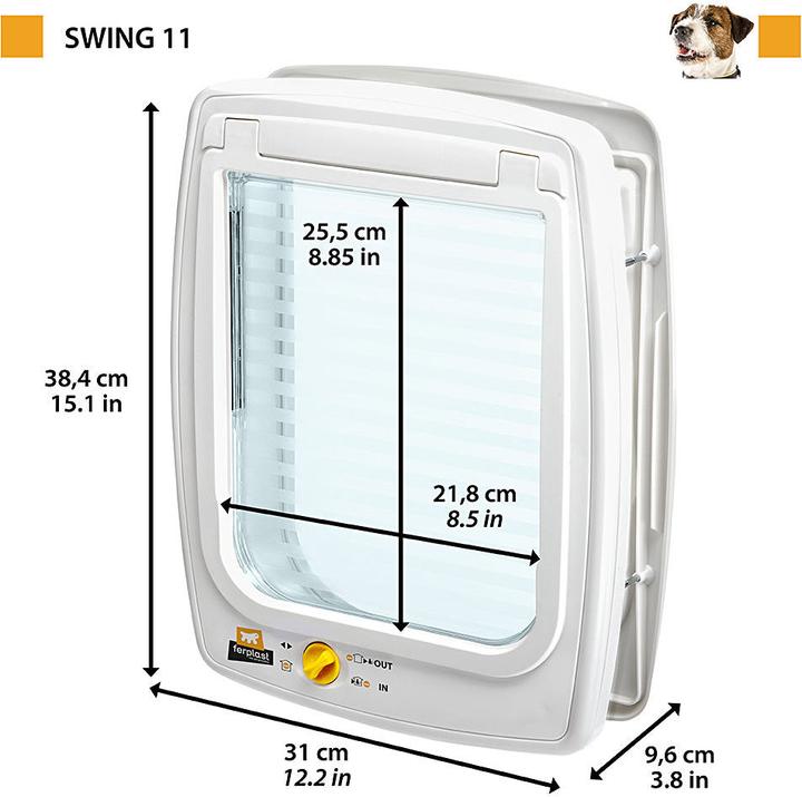 Actual product image Ferplast Swing 12 (Manual cat flap)