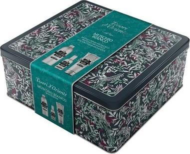 Tesori d'Oriente Conter Gift Set Muchio Bianco Metal Box
