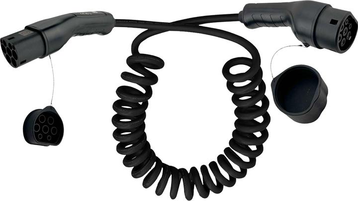 Immagine prodotto InLine Cavo di ricarica per auto a spirale EV (Tipo 2, 11 kW, 16 A, 7.50 m)