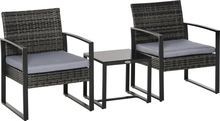 Immagine prodotto Outsunny Gruppo di sedute in polyrattan come set da 5 pezzi