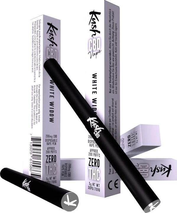 Image du produit Kush CBD Vape Fenêtre blanche (Veuve blanche)
