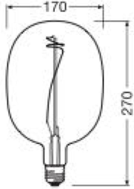 Actual product image Osram Vintage 1906 (E27, 4.50 W, 100 lm, 1 x, G)