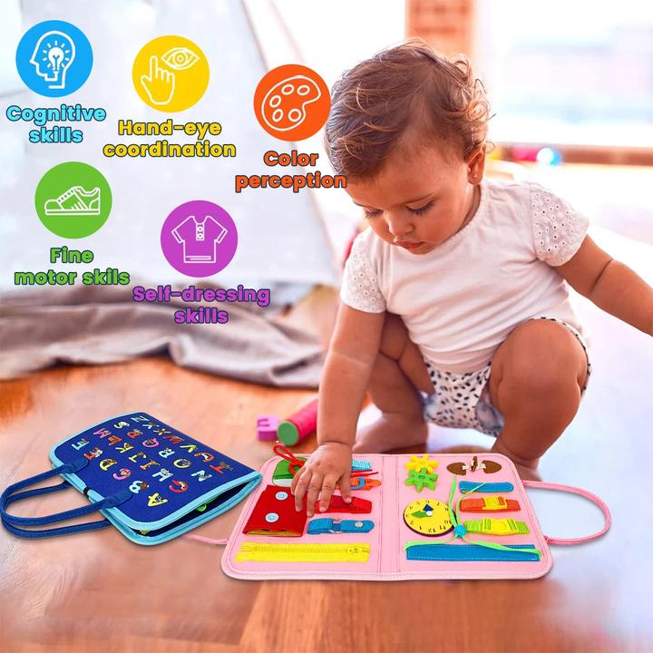 Produktbild Activity Board Busy Board Spielzeug für Kleinkinder Sensory Toy Vorschule Lernen Educational Travel Activities