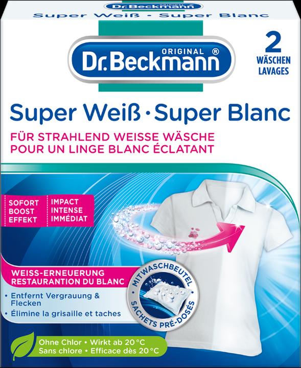 Actual product image Dr. Beckmann Super White (2 Washing cycles, Washcloths)