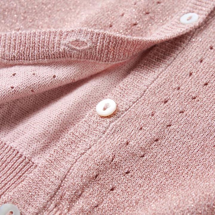 Produktbild VidaXL Kinder-Strickjacke Zartrosa 104,Material: 97 % Baumwolle. 3 (104)