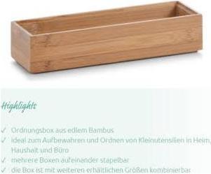 Produktbild Zeller Present Ordnungsbox (23 x 7.5 x 5 cm, 0.86 l)