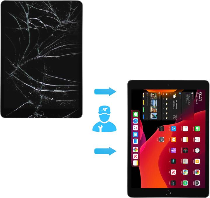 Produktbild Clappio LCD-Display iPad 10.2 2021 / 2020 / 2019 (Display, iPad 2019 (7. Gen))