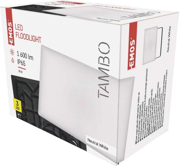 Actual product image Emos LED spotlight TAMBO, 20W (1600 lm)