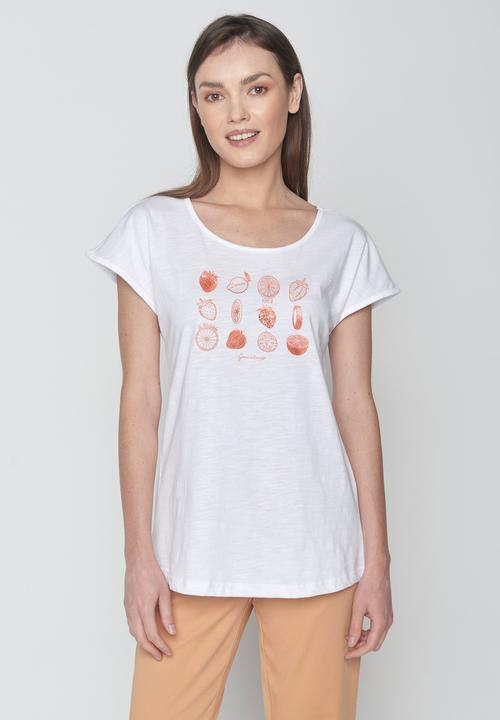 Produktbild Greenbomb Women's Bike Strawberry Cool T-Shirt (XS)
