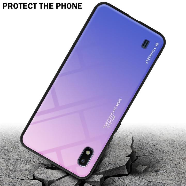 Image du produit Cadorabo Couverture en verre TPU 2 couleurs (HTC One M10, Samsung Galaxy A10)