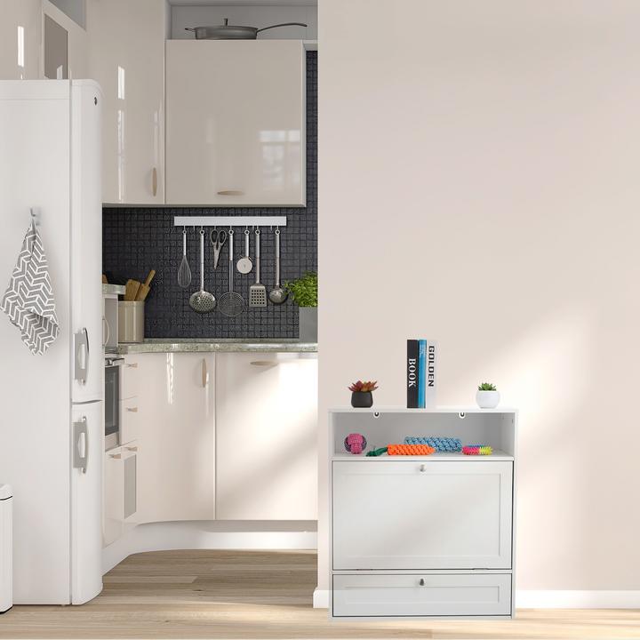 Actual product image Relaxdays Dog food cabinet
