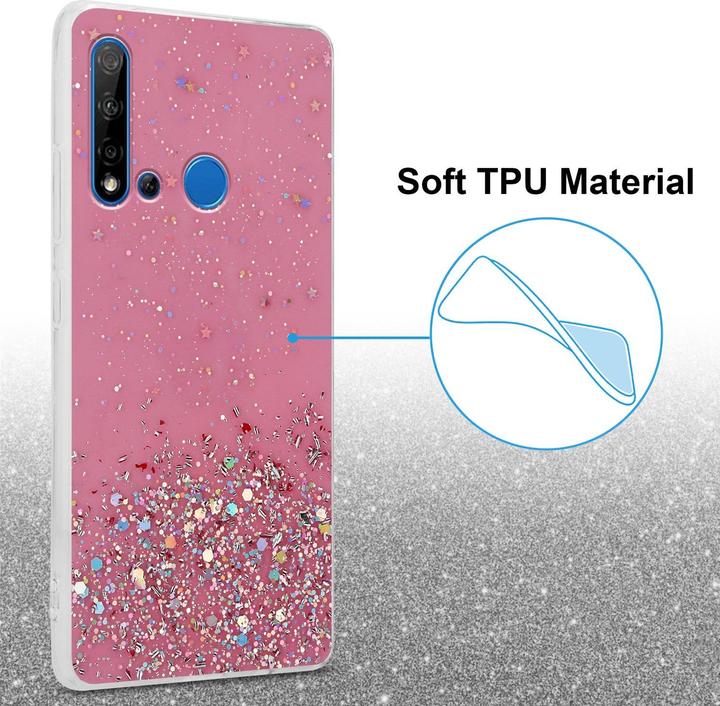 Image du produit Cadorabo Couverture TPU paillettes scintillantes (Huawei Nova 5i, Huawei P20 Lite (2019))