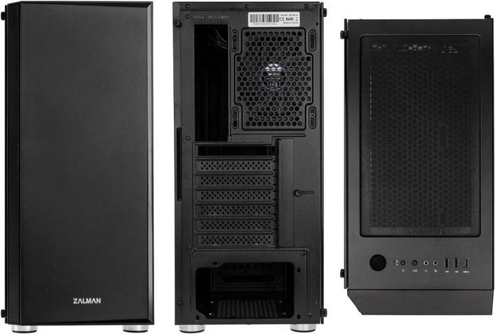 Produktbild Zalman R2 Black Computergehäuse Midi Tower Schwarz (ATX, mATX, Mini-ITX, E-ATX)