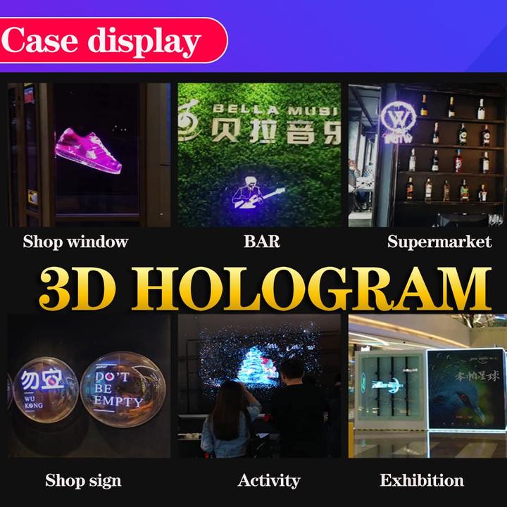 Image du produit Missyou Projecteur d'hologrammes 3D (16.9 inch HD) (HD)