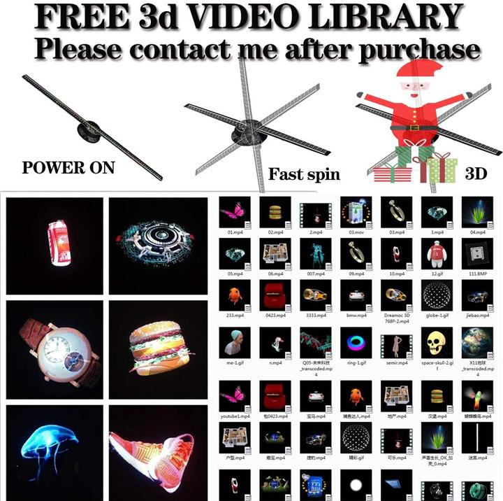 Image du produit Missyou Projecteur d'hologrammes 3D (16.9 inch HD) (HD)