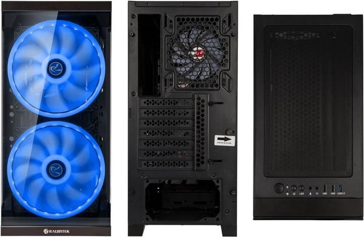 Actual product image Raijintek Silenos Pro A-RGB (ATX, mATX, Mini-ITX)