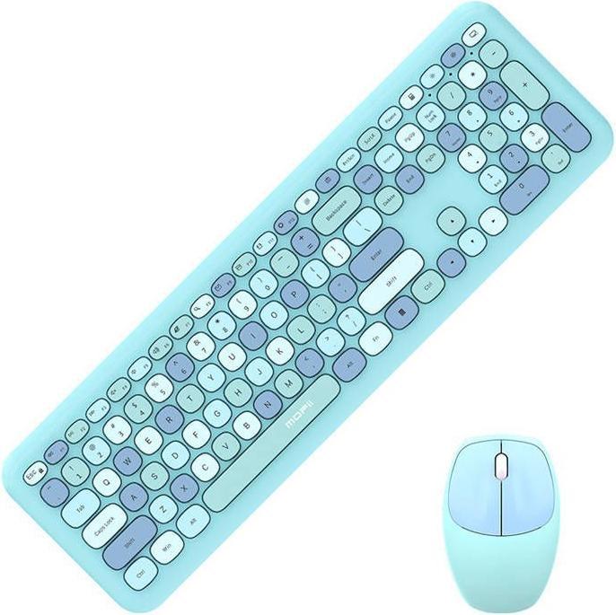 Image du produit Mofii Ensemble clavier + souris sans fil 666 2.4G (Bleu) (ING. Int., Filaire)