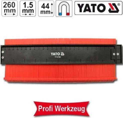 Actual product image Yato YT-3736 Profile gauge, 260 mm