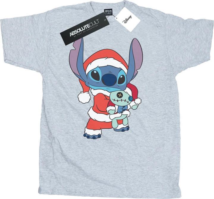 Actual product image Disney Mens Lilo And Stitch Stitch Christmas T-Shirt (L)
