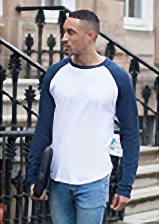 Actual product image Skinni Fit Skinnifit Raglan Baseball Tshirt Long Sleeve (M)