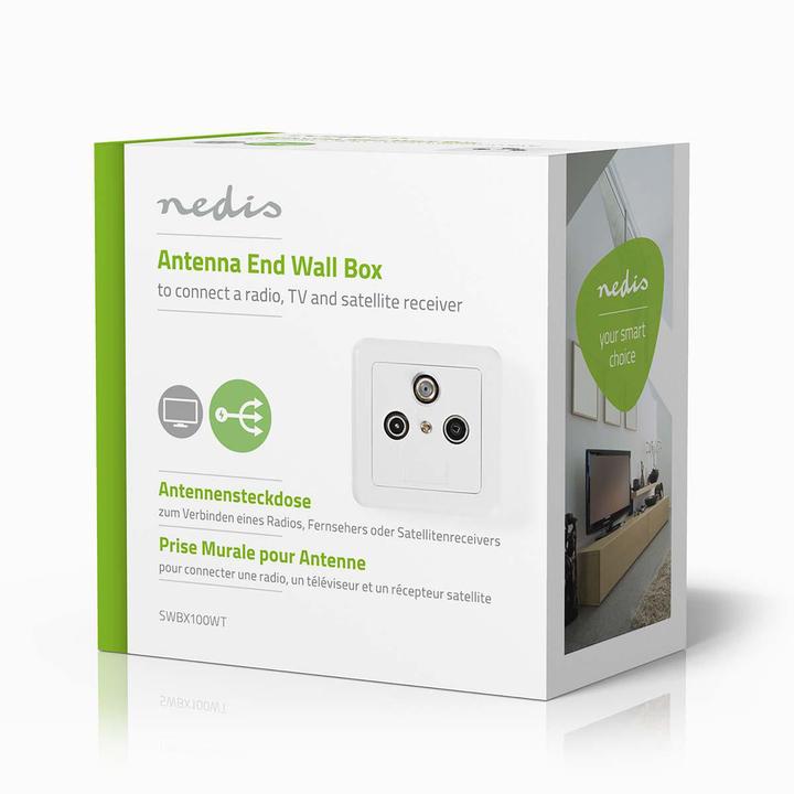 Immagine prodotto Nedis Presa a muro p Antenna 1 x uscita F (Presa d'antenna)