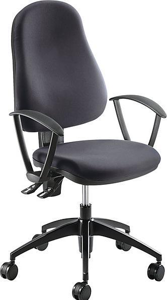 Image du produit eurokraft pro Siège pivotant pour opérateur, hauteur du dossier 520 mm