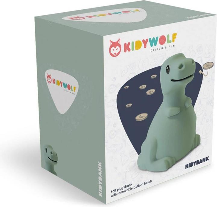 Immagine prodotto Kidywolf Salvadanaio dinosauro 15cm ** (15 x 11 x 16 cm)