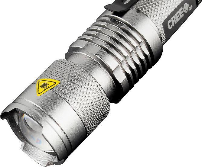 Produktbild JTI LED-Taschenlampe CREE Ultrafire - Grau (13.40 cm, 300 lm)