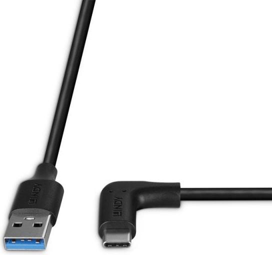 Actual product image Lindy 1.5m USB 3.2 type A to C cable 90° angled (32014) (1.50 m, USB 3.2 Gen 2)