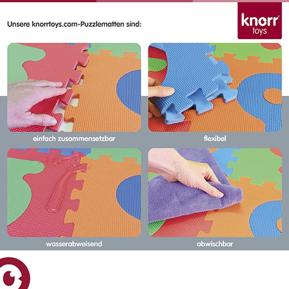 Produktbild Knorrtoys Puzzlematte - „Fahrzeuge“/9-tlg./30 cm (86 x 86 cm)
