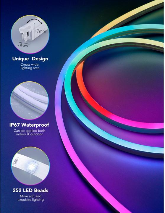 Image du produit Govee Neon (RGBIC, 300 cm, Intérieur)