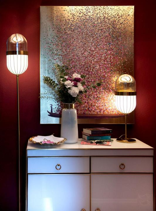 Image du produit Designlife Tableau Touched Flower Boat Gold Pink 100x80cm (80 x 100 cm)