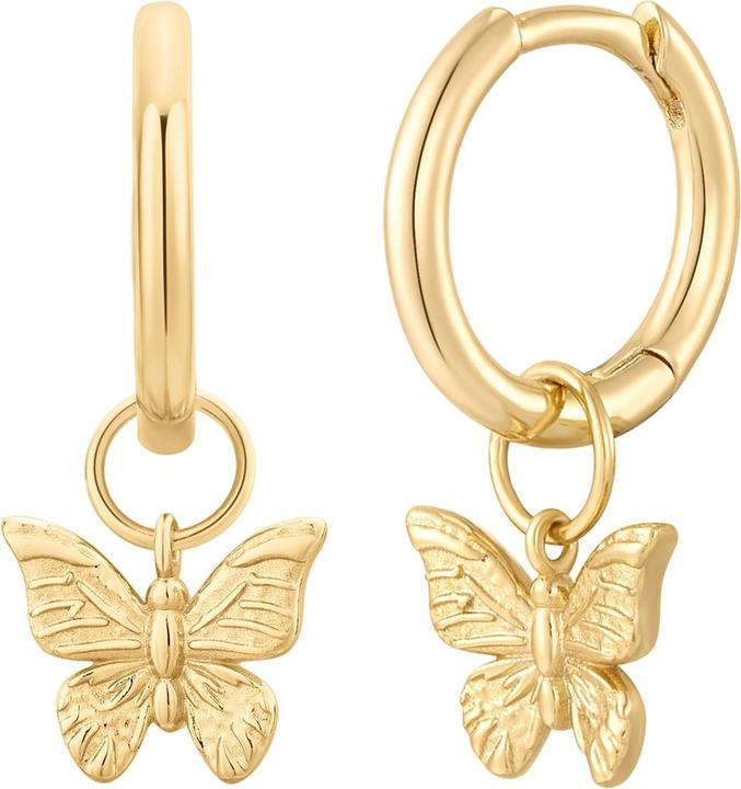 Immagine prodotto Glanzstücke München Orecchini da donna a farfalla - 35918 (Argento)