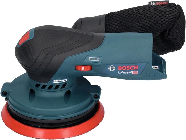 Produktbild Bosch Professional Bosch GEX 12V-125 Professional Akku Exzenterschleifer 12 V 125 mm Brushless + 1x Akku 6,0 Ah + Ladeg (Exzenterschleifer)