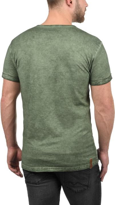 Immagine prodotto Solid Tihn T-Shirt A Maniche Corte Maglietta Da Uomo Con Collo Grandad In Cotone 100% (L)