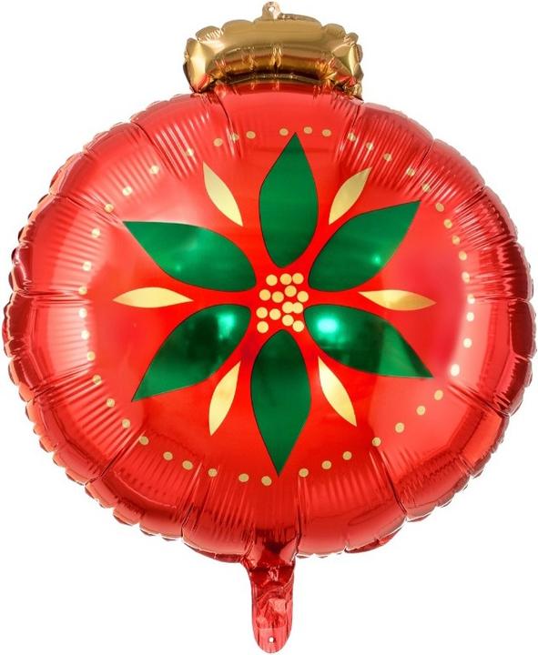 Image du produit Partydeco Ballon en aluminium - Boule de Noël (45cm)