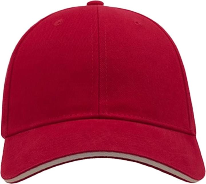 Produktbild Atlantis Liberty Baseballkappe mit 6 Paneelen aus gebürsteter Baumwolle (One Size)