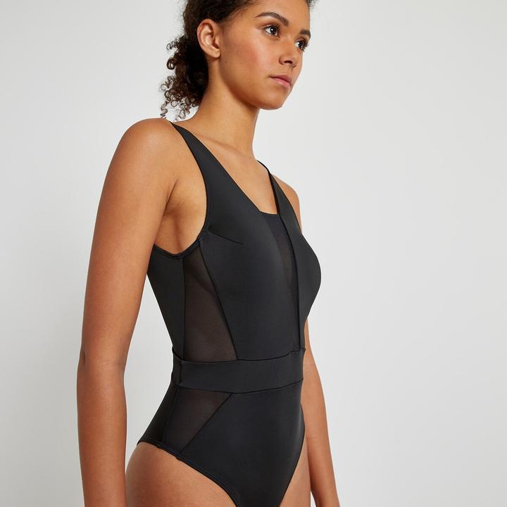 Image du produit La Redoute Collections Maillot de bain avec empiècements en tulle (36)
