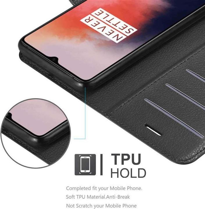 Actual product image Cadorabo Book with stand function cover (OnePlus 7T)