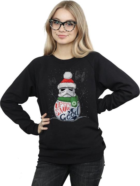 Actual product image Star Wars Womens/Ladies Stormtrooper Up To Snow Good Sweatshirt (XXL)