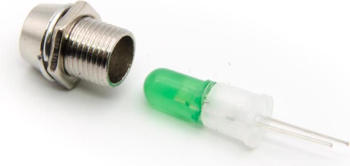 Produktbild Purecrea 5 Stück LED Halter 5mm - Aluminium - verchromt