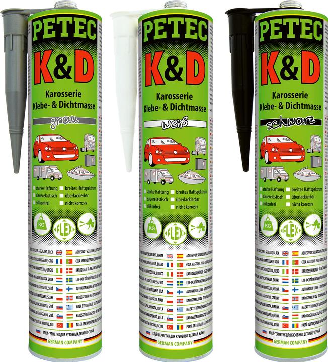 Actual product image Petec Bodywork adhesive/sealant, white, 310 ml (310 ml)