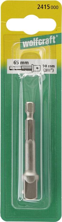 Produktbild wolfcraft wolfcraft 1 Stecknuss-Adapter Aufnahme 1/2, l=72mm (1/2")